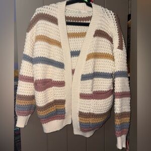 Altar’d State Multicolor Cardigan with Pockets